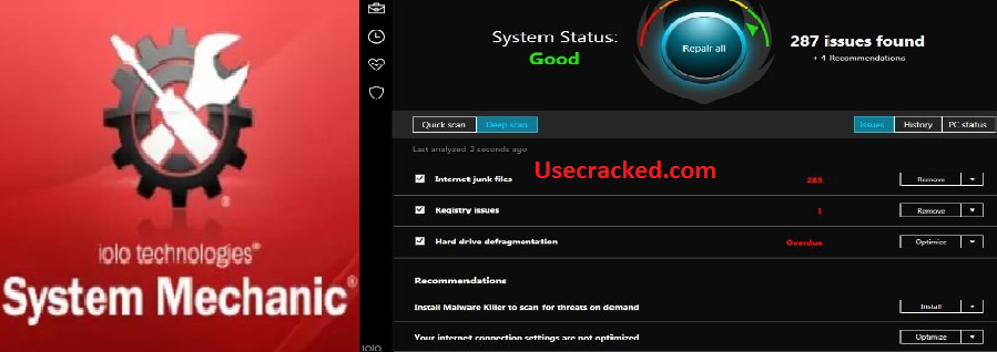 System Mechanic 2020 Crack Activation Key Free Download